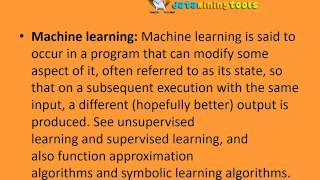 Machine Learning Terminology