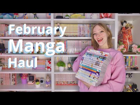 February manga haul // my top 3 recommendations // 30+ volumes