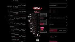 All HTML input type #html #html5 #htmltutorial #htmlcss #coding #programming