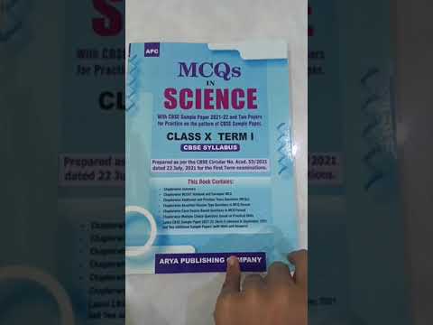 MCQ SAMPLE PAPER SCIENCE CLASS 10 2021 -22