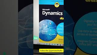 Book - 6 Microsoft Dynamics 365 for dummies #gomstechtalks #bc #bcal #book #books #booktube #book