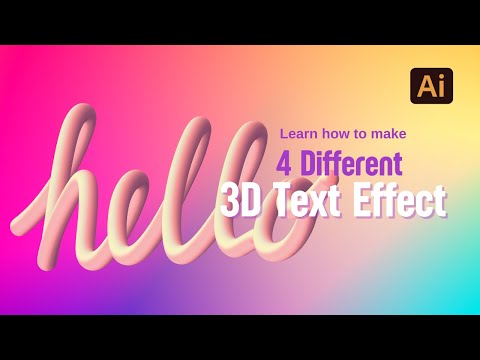 4 Fun and Easy Ways to Make 3D Text Effect in Adobe Illustrator