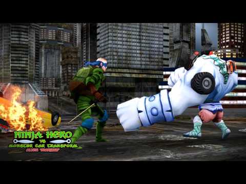 NINJA HERO VS MONSTER CAR TRANSFORM ALIENS WARSHIP