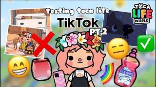 TESTING TOCA LIFE TIKTOKS pt.2 ✨Toca Boca✨toca croquet 🌈