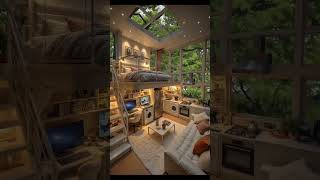“Aesthetic Living in the Heart of Nature 🌿✨#LoftLiving #TinyHouseGoals #AestheticHome #CozyVibes
