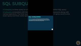 SQL SUB QUERIES #viralvideo #shorts #SQLCourse #LearnSQL #DataAnalysis #SQLTables #SQLBasics