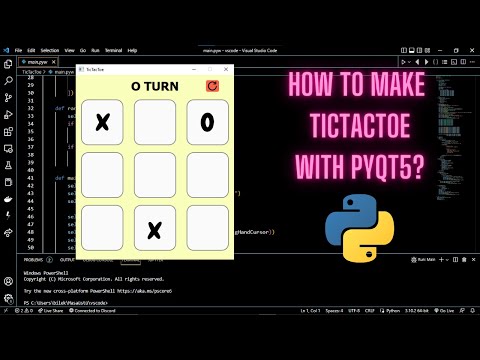 How to Make TicTacToe with Python PyQt5?