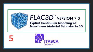 FLAC3D Training Course (session 5 of chapter 1) (English subtitles)