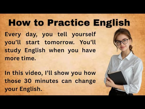 How to Practice English Daily for 30 mins || Bookish English