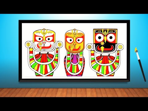 Wonderful Coloring Of Lord Jagannath Baladeva and Subhadra