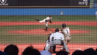 2014/11/16　平沼翔太 （敦賀気比高校）　強烈なライト前ヒット　【2015年 日本ハム 4位】