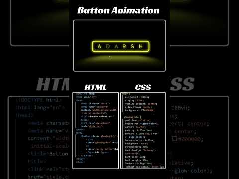 Day - 44 | 100 days 100 projects challenges | Button Animation effect project using HTML and CSS