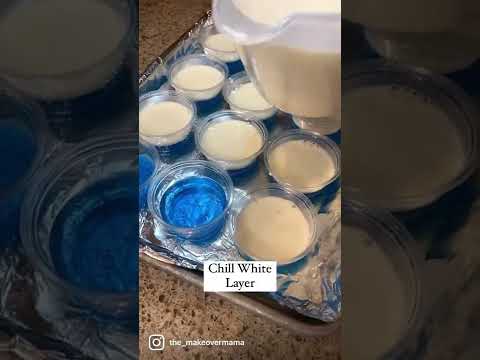 🇺🇸Red, White & Blue Jell-O Shots #4thofjuly #partyideas #bbq #cookout #july4th #shots #cocktails