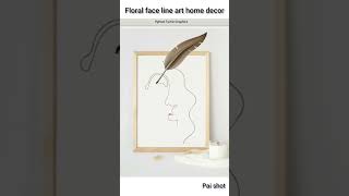 Easy woman floral face using turtle python #creative #shorts #satisfyingart