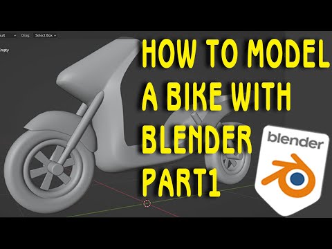 Blender 3d:  Blender Tutorial - How to model a scooter Vespa in blender.