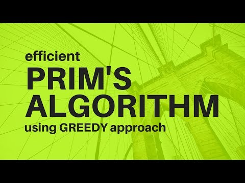 Implementing Prim's algorithm to Construct MST using Greedy Approach !