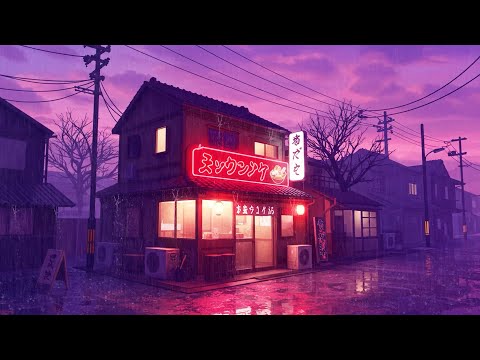 90s Retro Lofi Night 🌧️ Lofi Hip Hop Chill Beats for Study & Sleep Nights  Rainy Lofi