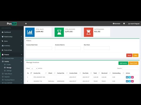 Manage Invoices and Create Receipts for B2B Clients in POS Hub - A Complete Guide by Wolf Network