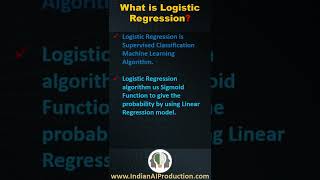 #99 What is Logistic Regression | Data Science | Machine Learning Interview Question