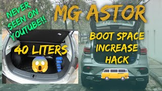 MG Astor Boot Space Increase Hack