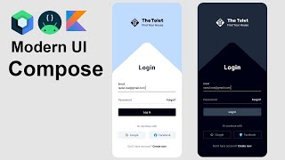 Jetpack compose UI Challenge - building a modern login screen with Jetpack Compose