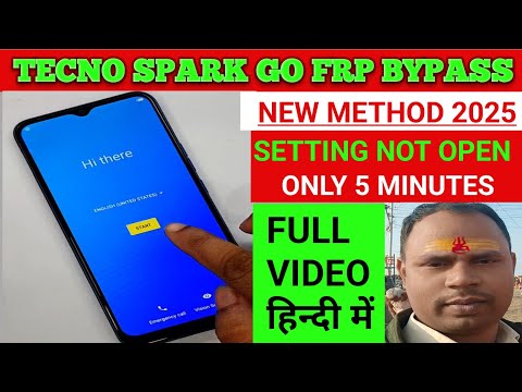 Tecno spark go frp bypasss 2025 . New idea without computer Google Account Bypass 