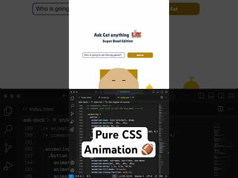 Cat Advice CSS Animation | Super Bowl LIX Edition