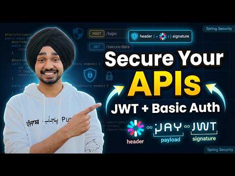 Spring Security Full Course for Beginners | Secure APIs  with JWT, Basic Auth & SecurityFilterChain