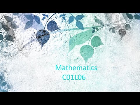 Mathematics Set Theory C01L06