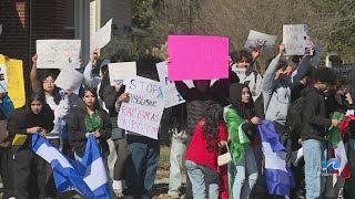 Local students protest ICE operations with walkout