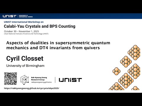 Cyril Closset (University of Birmingham) - Aspects of dualities in supersymmetric quantum mechanics