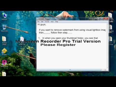 how to remove visual lightbox watermark