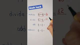 Solve them quickly and easily. #shorts #mathhack #lifehacks #education #fractions #school #viral