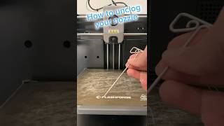 How to unclog your flashforge 5m nozzle || #3dprinting #howto #tutorial #easy #creative #3dprinted