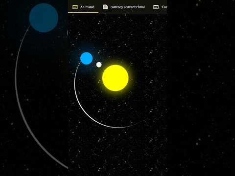 Create an a Solar system  using html css |#codersoftware|