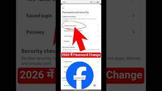 How to change Facebook password 2026 | How to change Facebook password #shorts