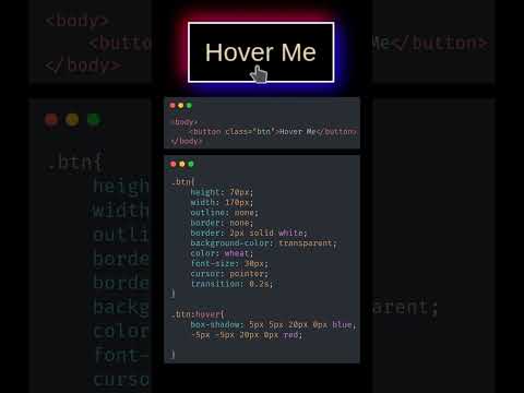 Cool css button hover effect #shorts #coding #html #css