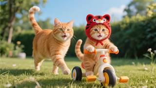 Mama Cat Toils to Raise Kittens – Cooks Big Meals, Knits Warm Clothes & Gives All Her Love! 🐾🍳🧶❤️