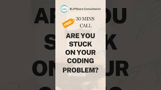 Consultation to Solve your Coding Problems #ai #business #data #consulting #education #blipshare
