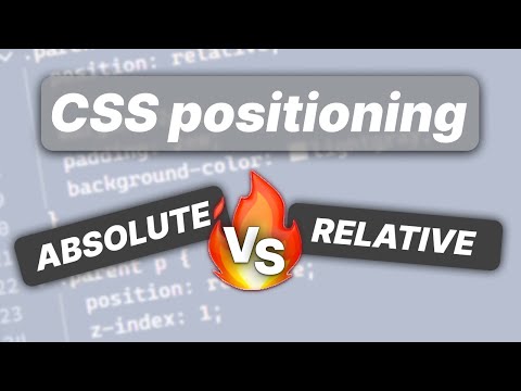 CSS positioning - ABSOLUTE and RELATIVE explained easily