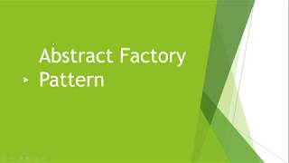 Abstract Factory Pattern