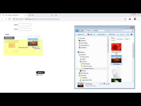 Simfatic Forms File Uploadbox with Drag & drop support
