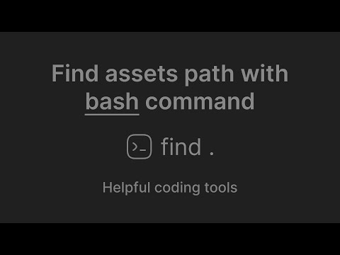 Mastering asset directory with `find .` command: Find paths effortlessly