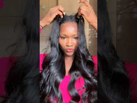 Sew ins are amazing especially when it’s in jet black #shorts #sewin #blackgirlhair