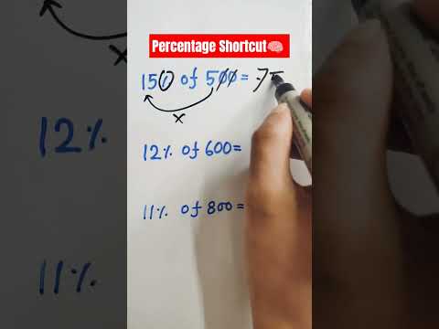 Fastest Percentage Shortcut You’ll Ever Learn! #youtubeshorts #percentage #shorts #viralmath