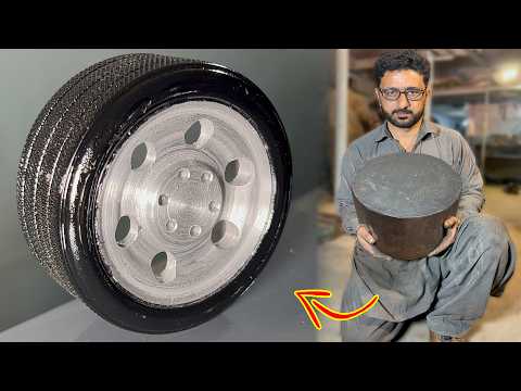 How Iron Billet Turns Into Premium Car Wheel | Hidden Lathe Machining Mastery & Unthinkable Process