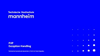 PHP: Exception-Handling