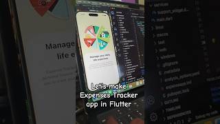 Build expenses tracking app using Flutter #uidesign #fluttershorts #shoppingcart #coding #flutter