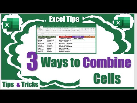 3 Ways To Combine Cells in Excel | How To Combine / Merge Cells Together