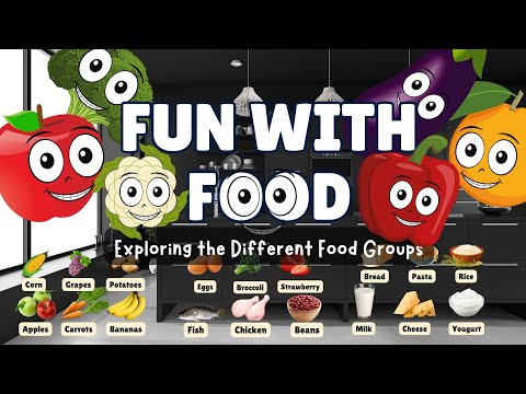 Adventurous Fun with Food: Exploring Food Groups | KidZone Learning Channel |  Learn Food types